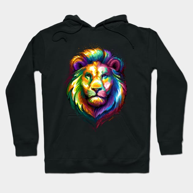 Lion Face Hoodie by stonemask